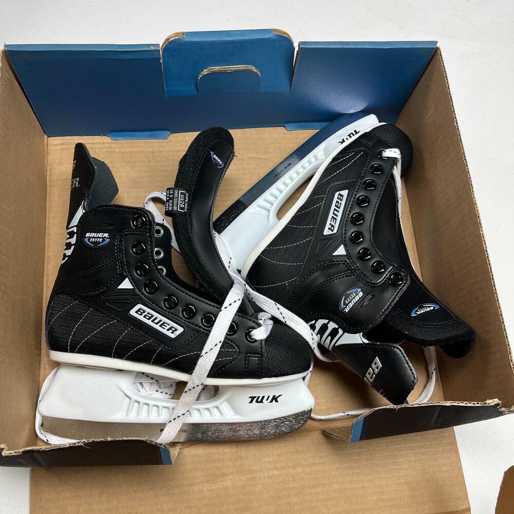 NEW W/BOX Bauer Elite Ice Hockey Skates 2R (US 3) Tuuk Fasteel Senior Sr